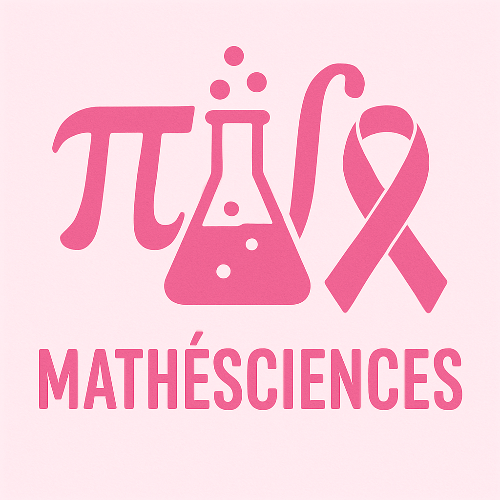 Logo Mathésciences décliné en rose pour Octobre Rose à Toulouse